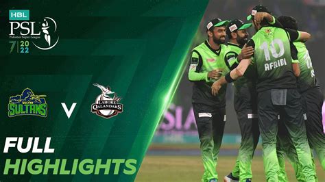 Multan Sultans vs Lahore Qalandars, Final .